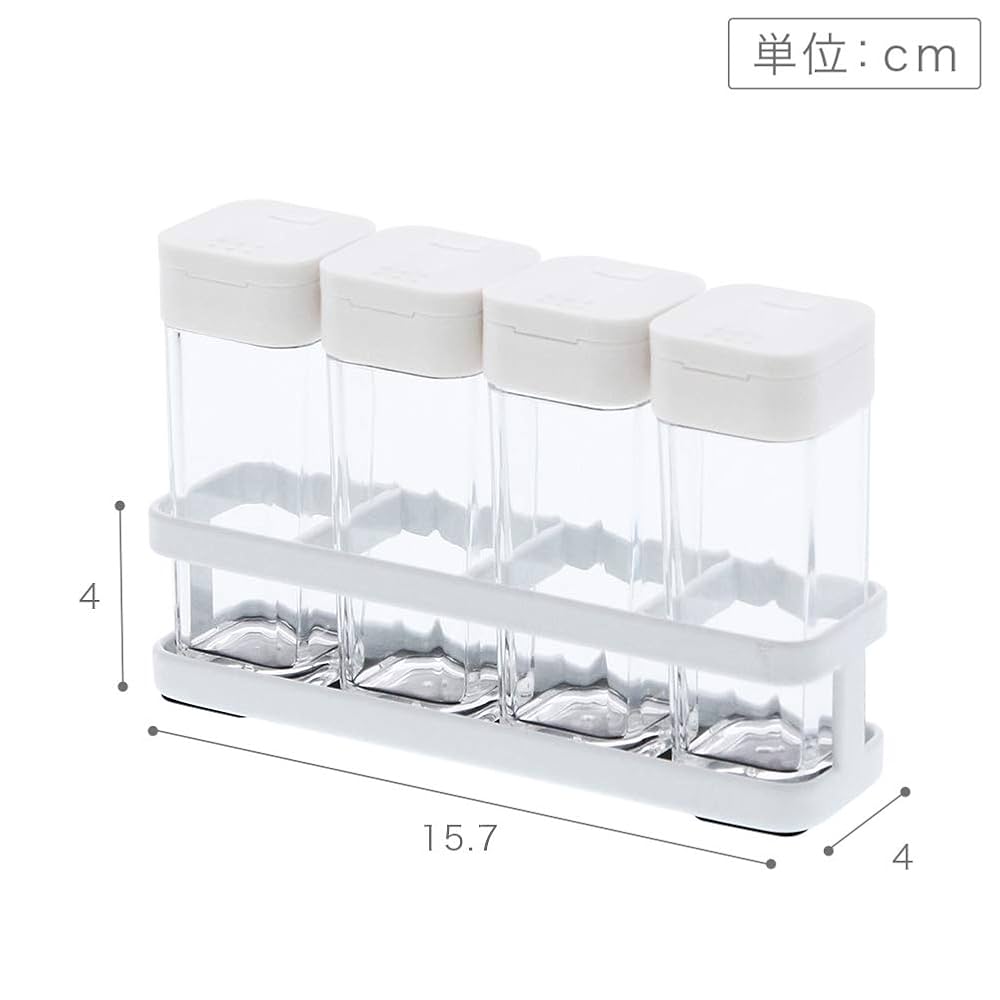 Amazon｜山崎実業 塩 コショウ 入れ 調味料スタンド スパイス